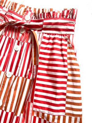 Block Striped Skirt