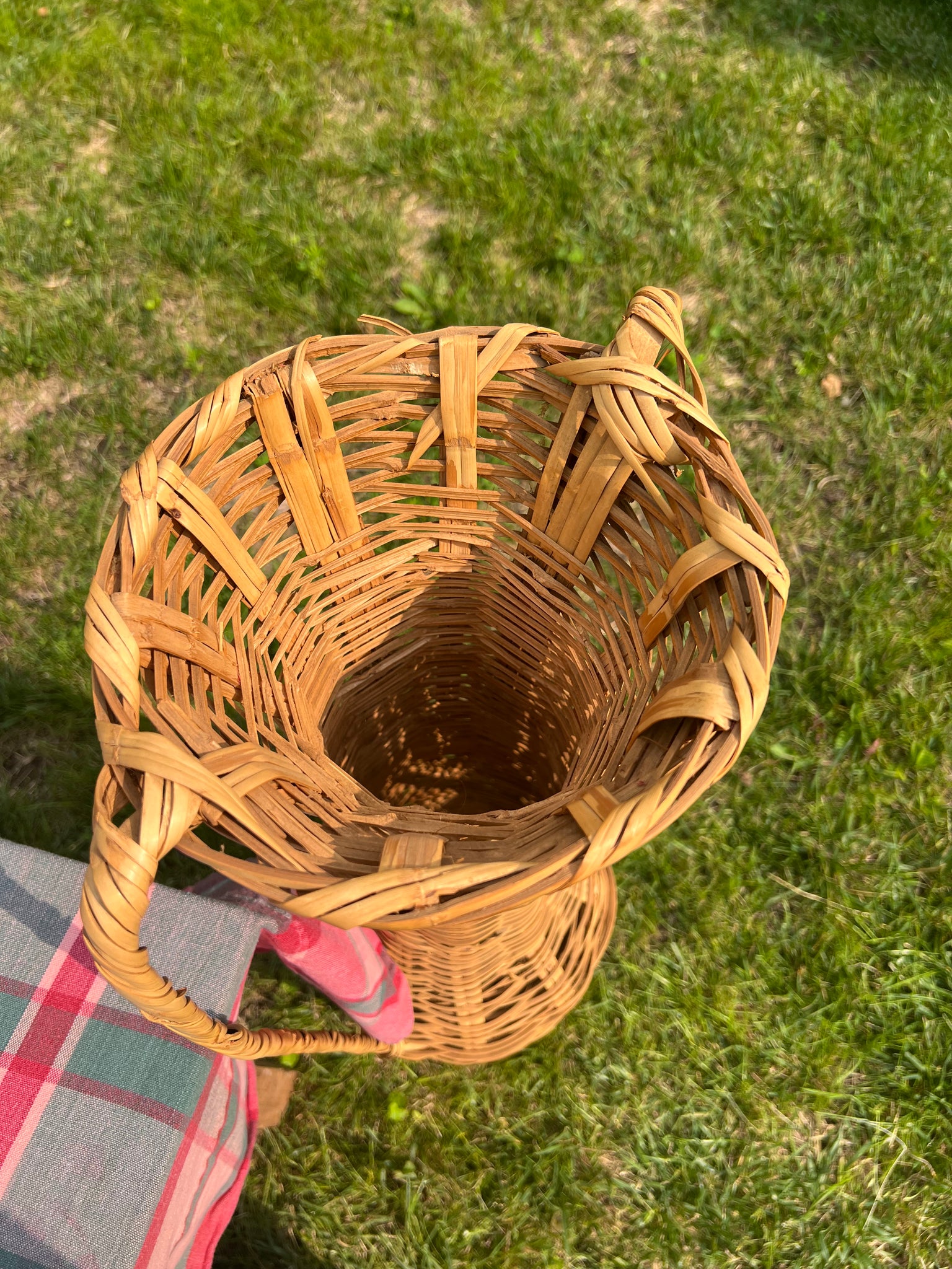 Basketweave Tall Vase