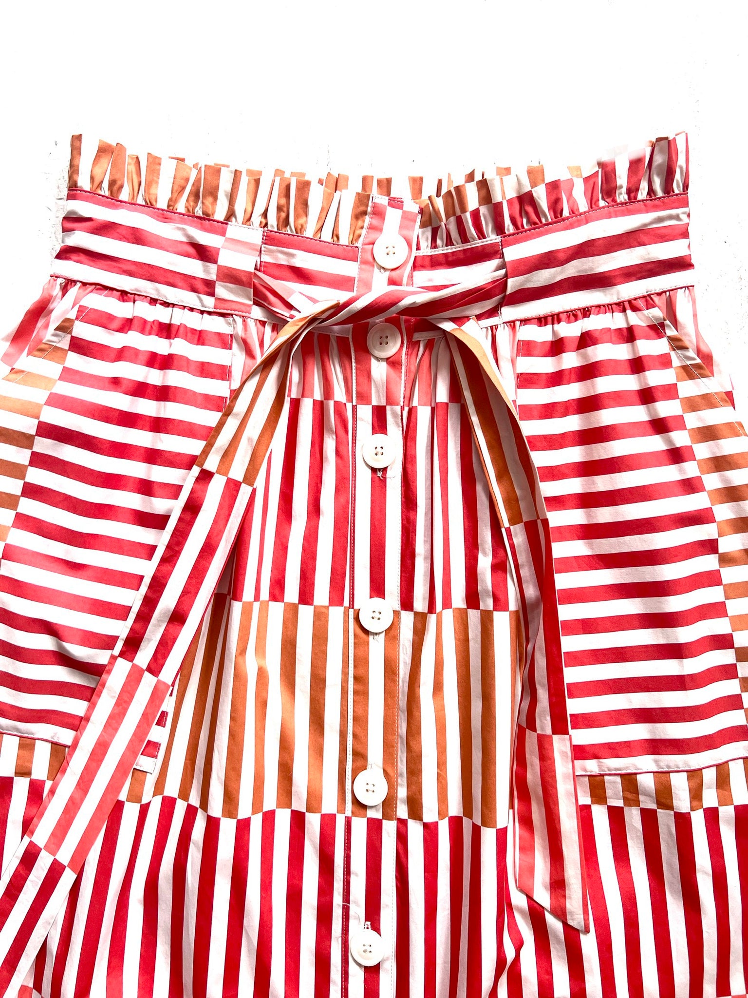 Block Striped Skirt