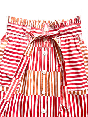 Block Striped Skirt