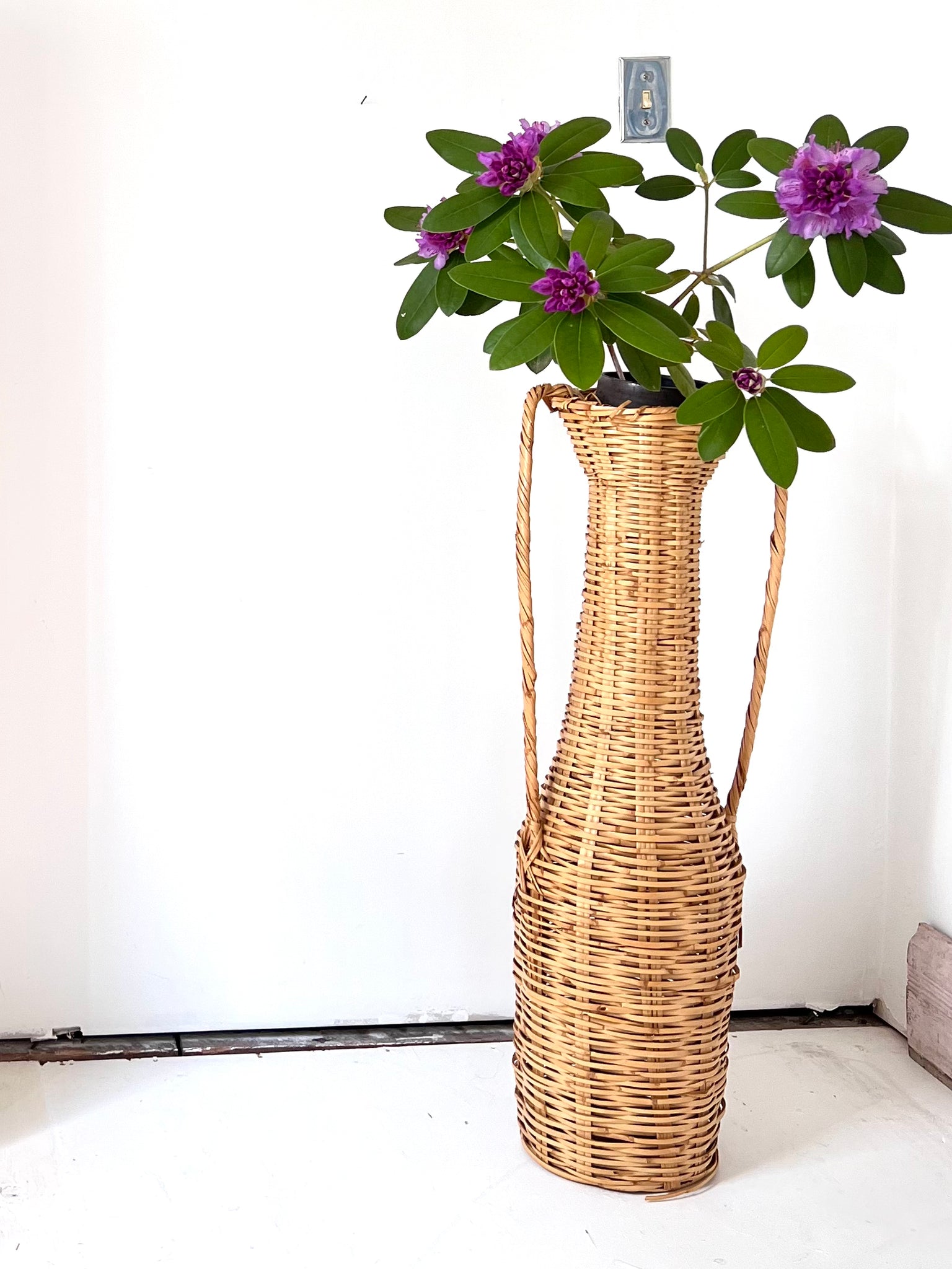 Basketweave Tall Vase