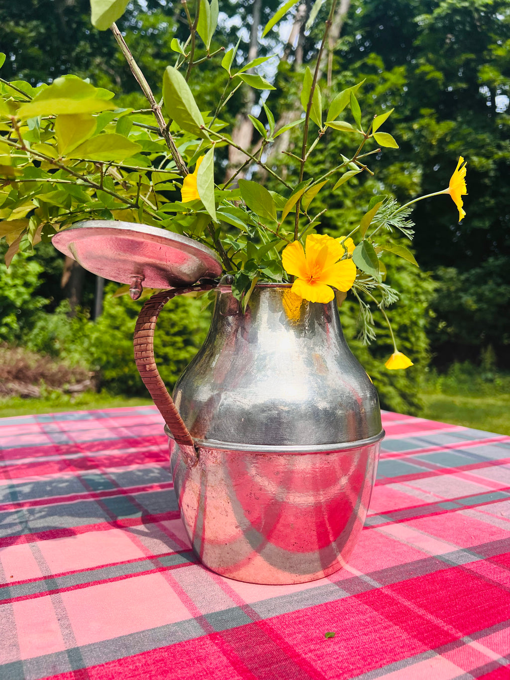 French Steel Water Pitcher