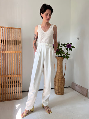 Crème Silk Pant by Christian Dior