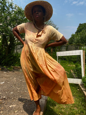 Peachy Indian Cotton Dress