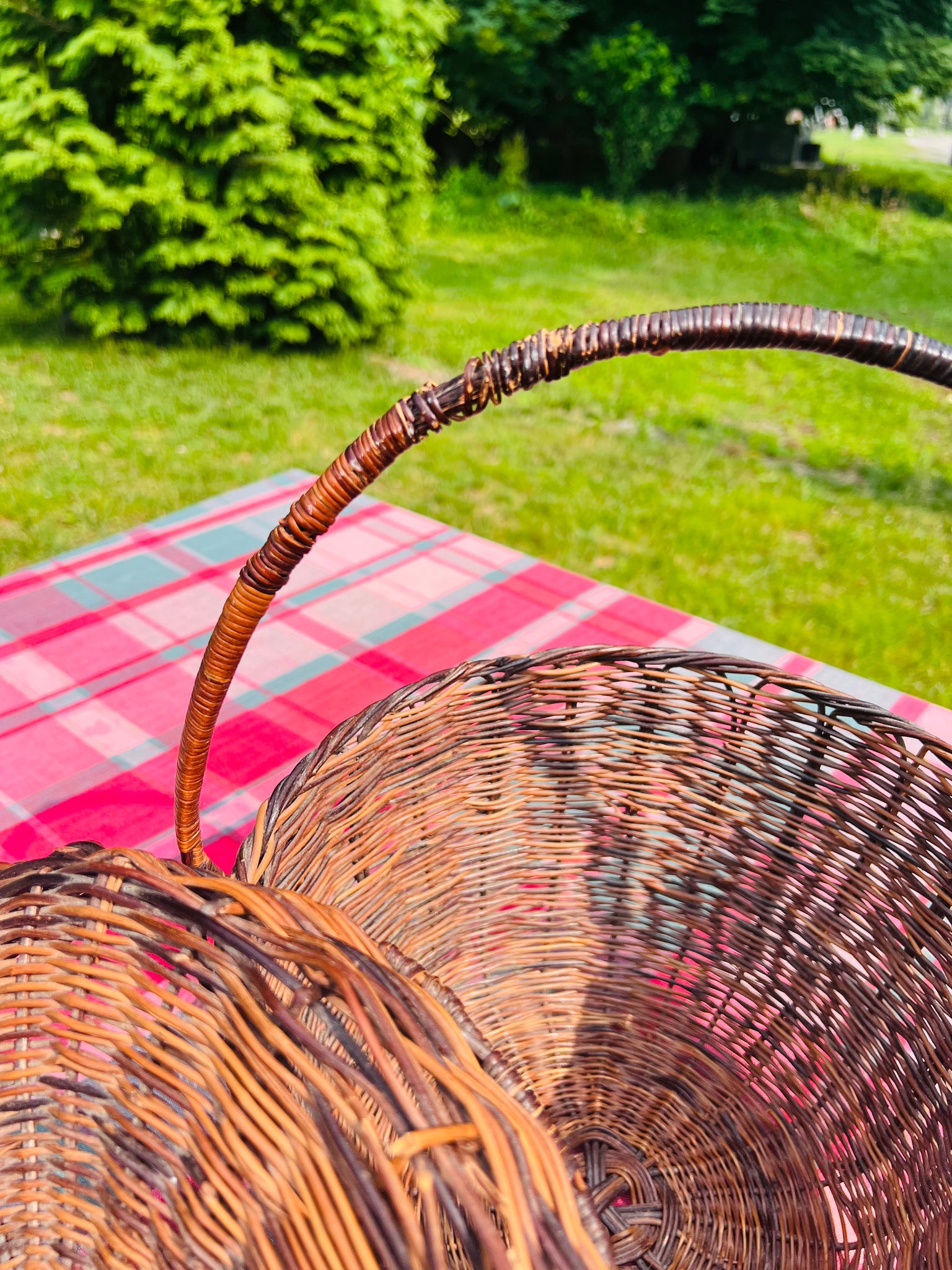 Birkin Wicker Basket with Lid