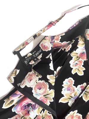 Black Bouquet Romper by Betsey Johnson