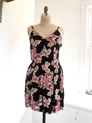 Black Bouquet Romper by Betsey Johnson