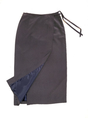 Minimalist Diagonal Wrap Skirt