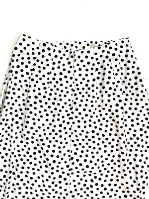 White Polka Dot Skirt
