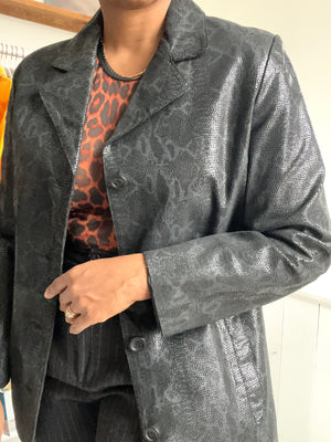 Python Suede Blazer