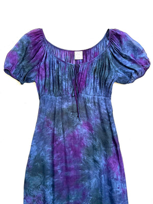 Sheer Indigo Boho Dress