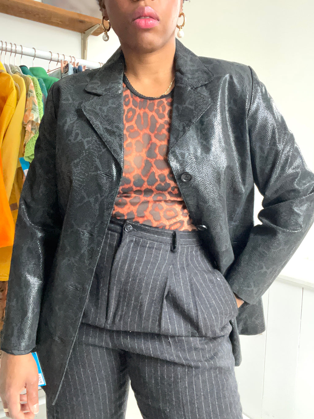 Python Suede Blazer