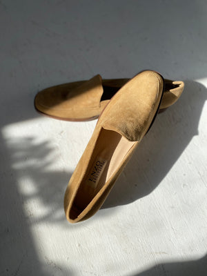 Sand Suede Loafers