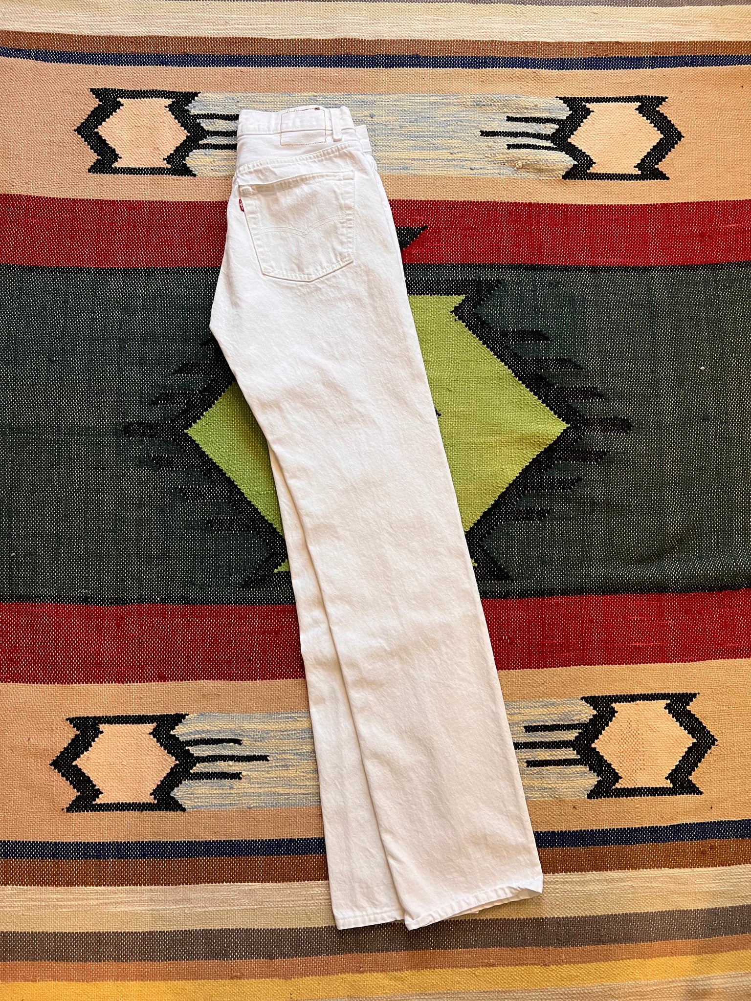 LEVI'S 501 Vintage White Button Fly Jeans 29” x 35”