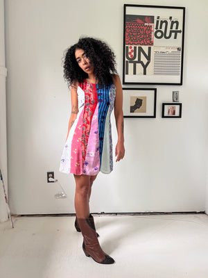 Patchwork Mini Dress