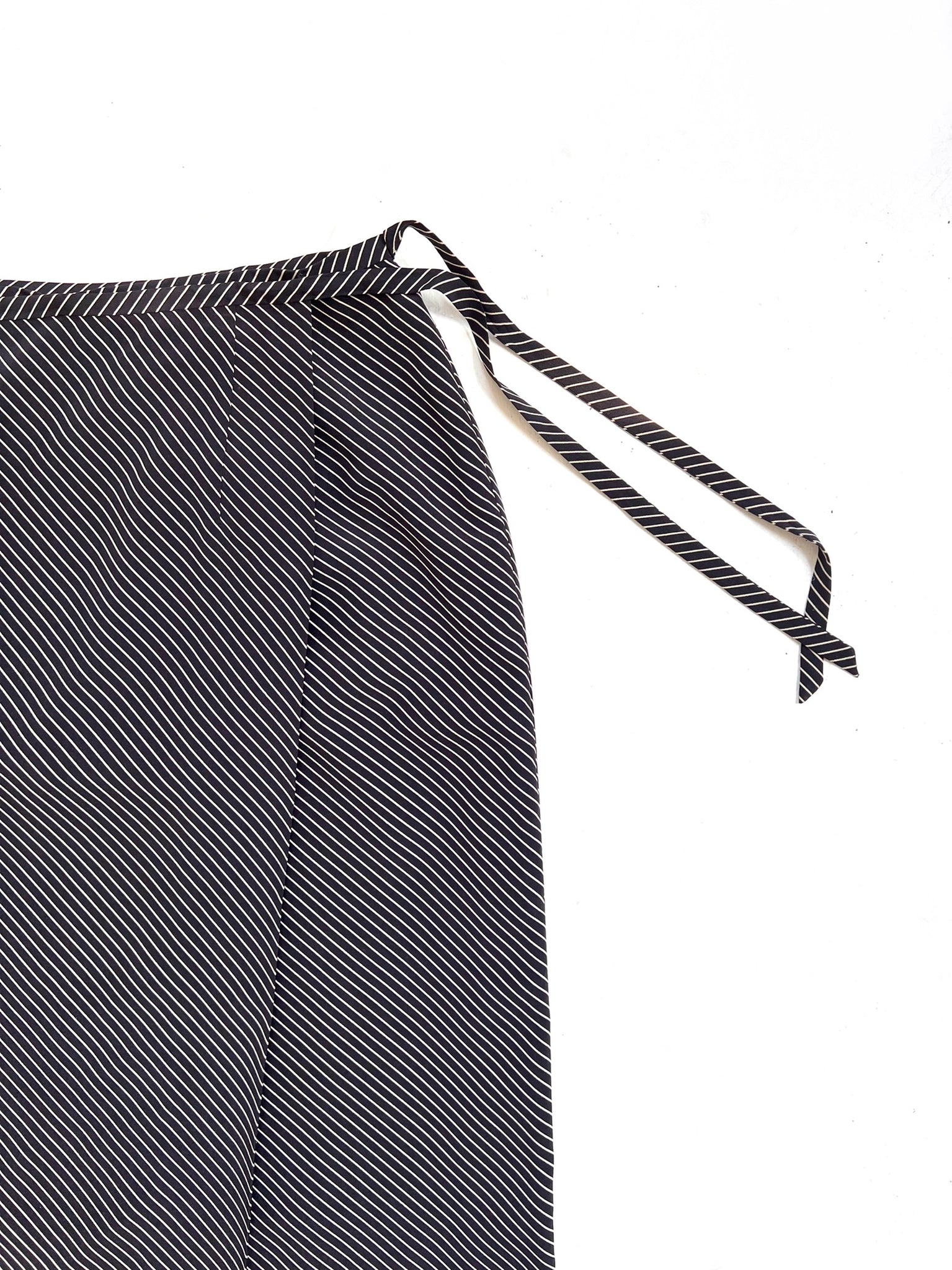 Minimalist Diagonal Wrap Skirt