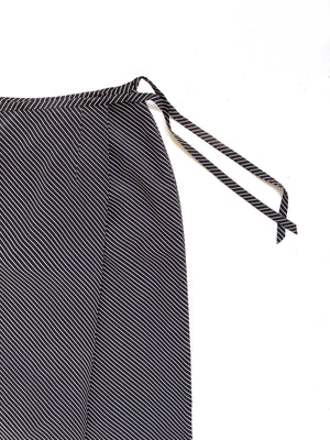 Minimalist Diagonal Wrap Skirt