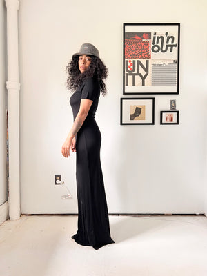 Black Maxi T-shirt Dress