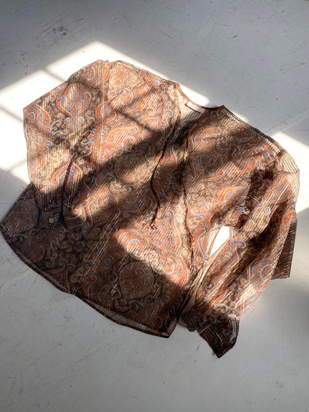 Sheer Paisley Chemise