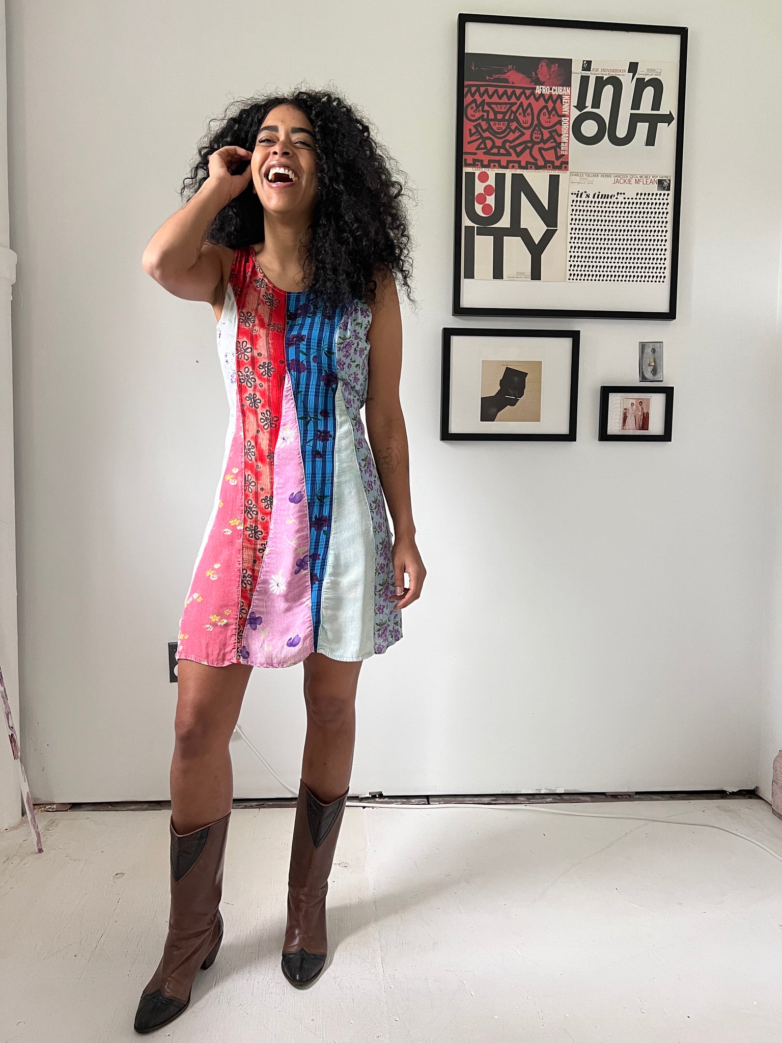 Patchwork Mini Dress
