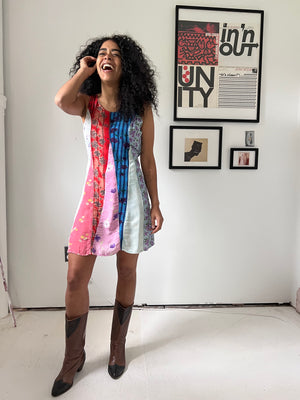 Patchwork Mini Dress