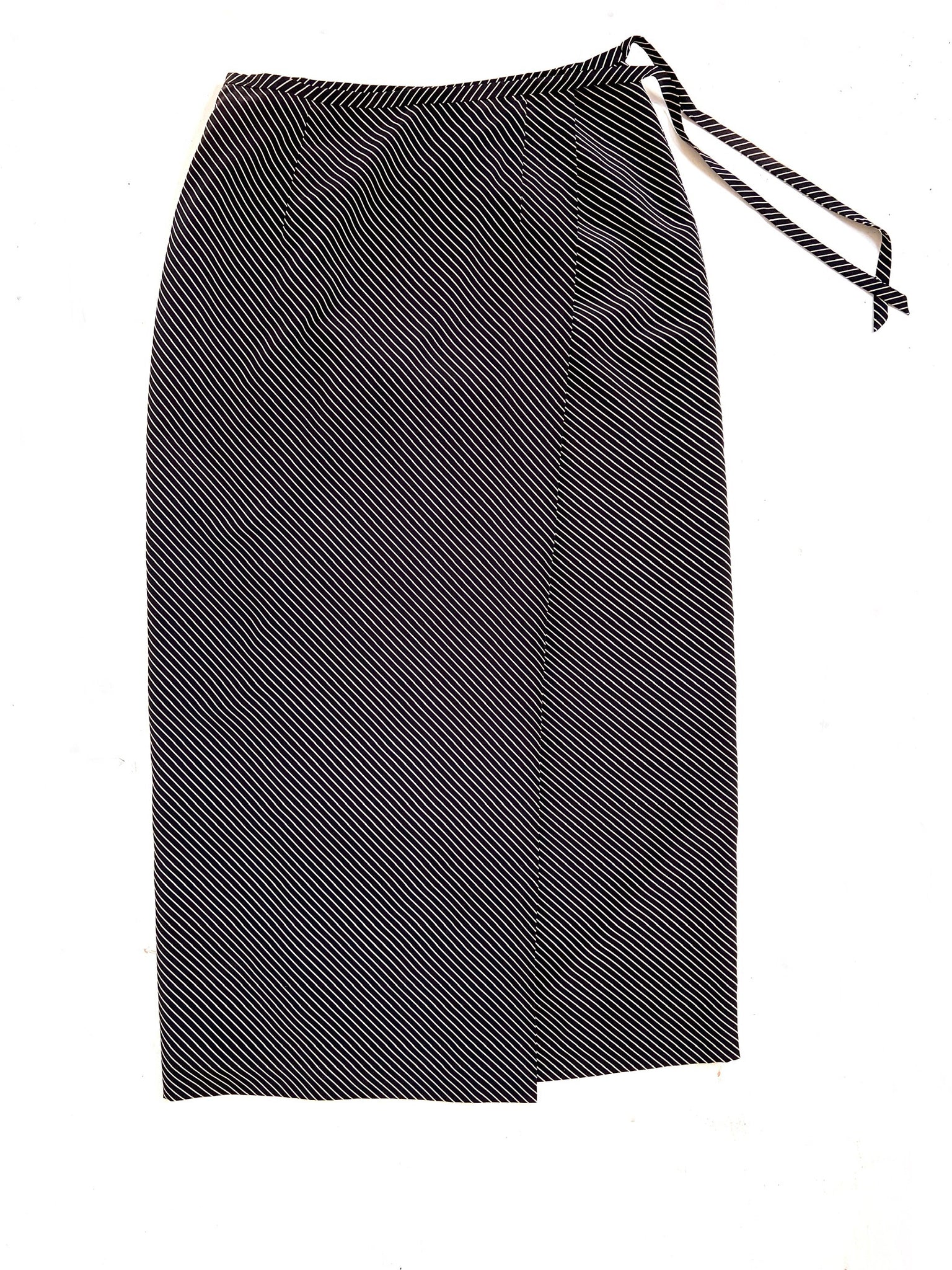 Minimalist Diagonal Wrap Skirt