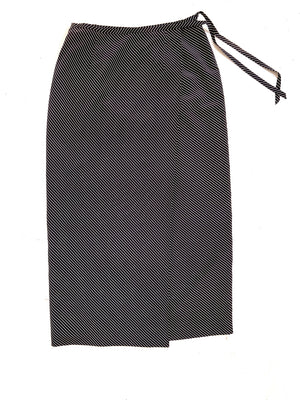 Minimalist Diagonal Wrap Skirt
