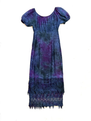 Sheer Indigo Boho Dress
