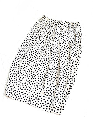 White Polka Dot Skirt