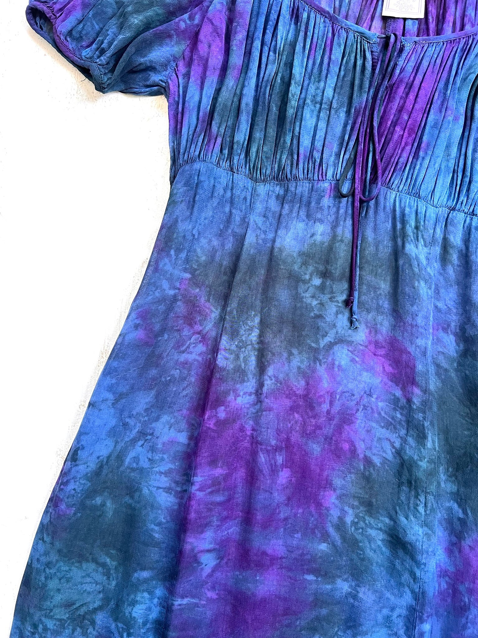 Sheer Indigo Boho Dress