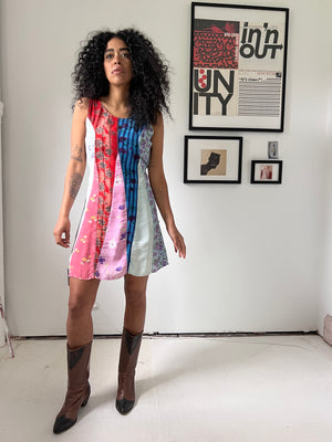 Patchwork Mini Dress