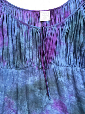 Sheer Indigo Boho Dress