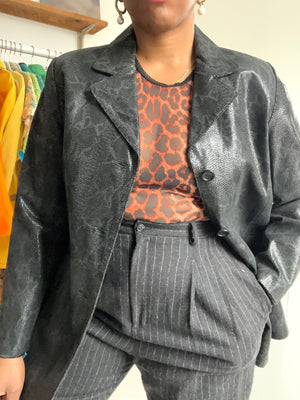 Python Suede Blazer