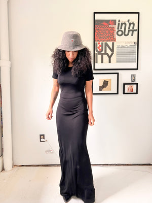 Black Maxi T-shirt Dress